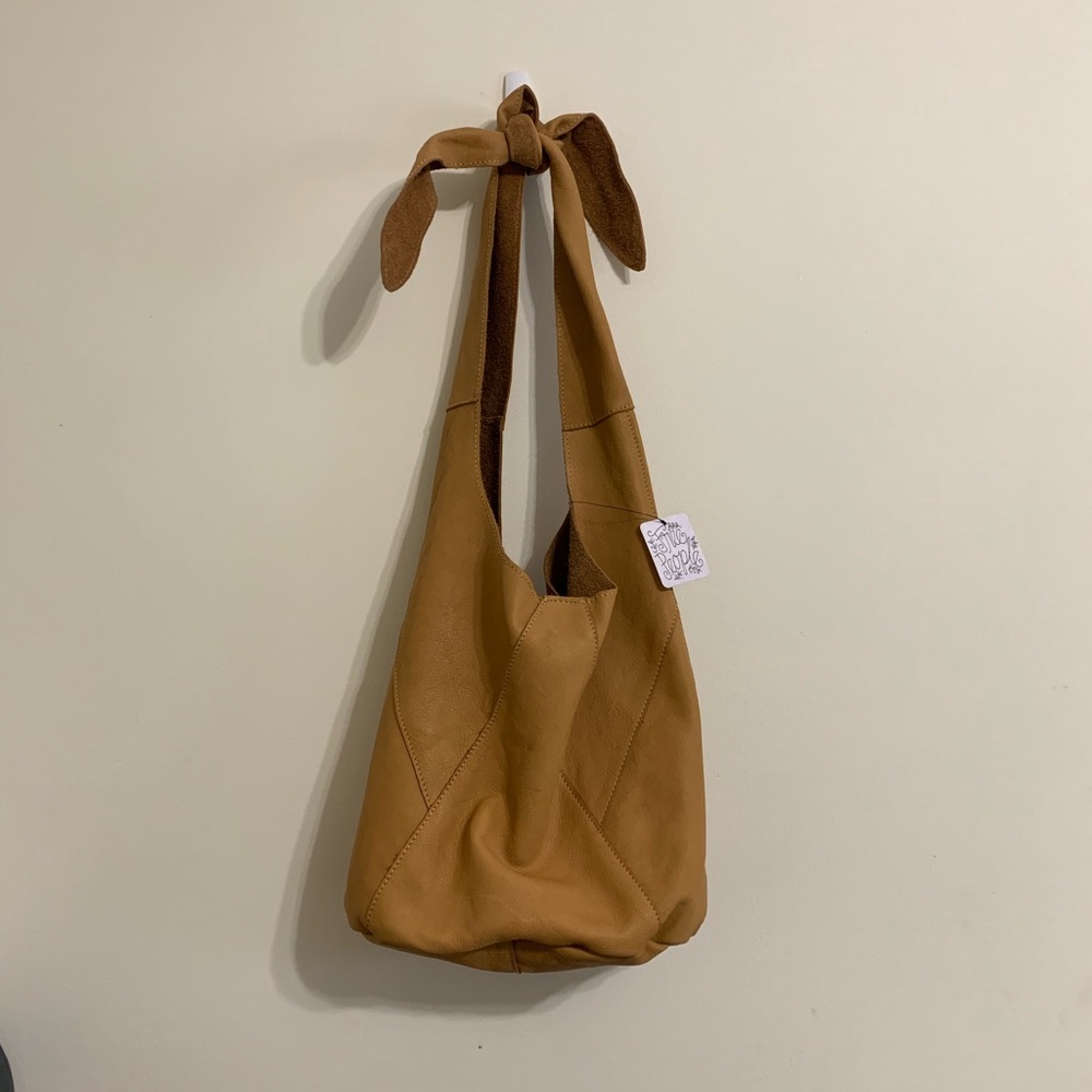 Free people leather bucket bag